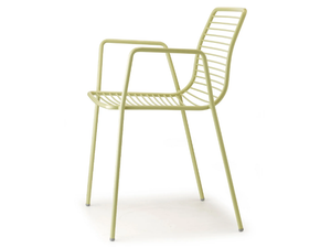 SUMMER - Stackable steel chair with armrests _ SCAB DESIGN